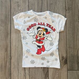 Santa Christmas Minnie Mouse shirt